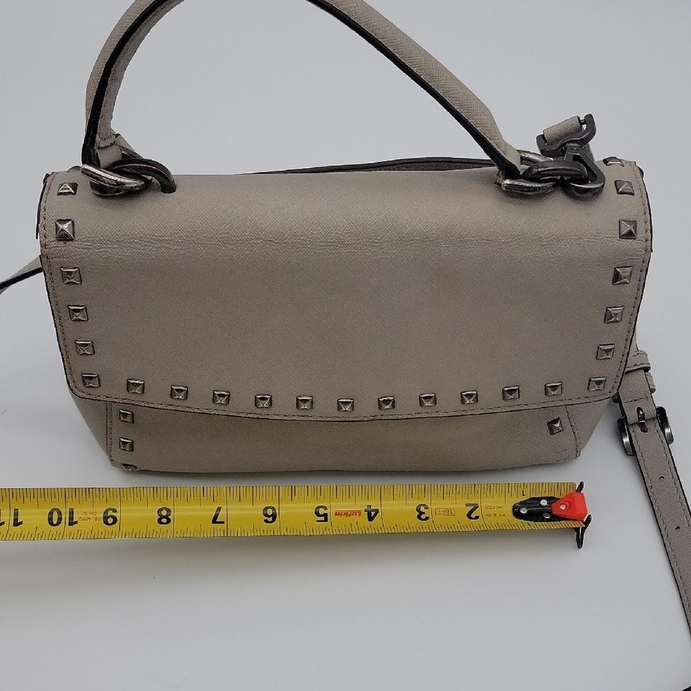 Michael Kors Taupe Studded Satchel - Picture 8 of 13